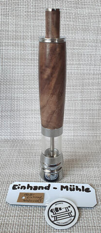 Pfeffermühle Einhand Walnuss 1 srf. 63.-